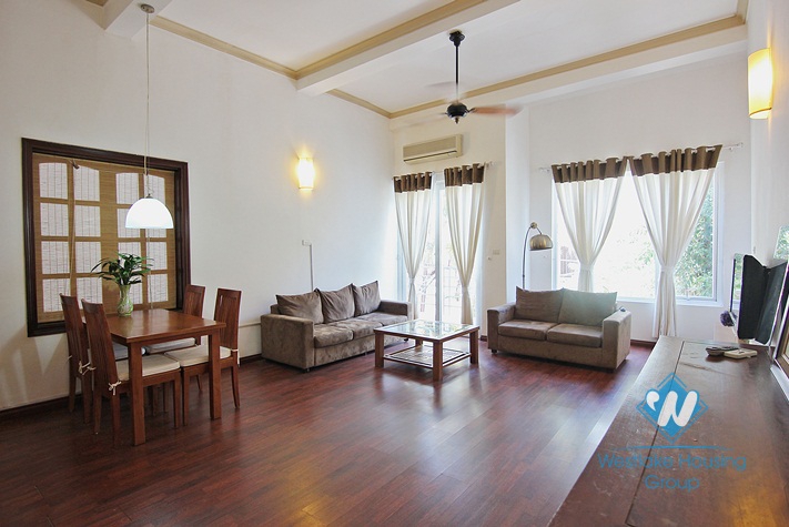 Spacious high ceiling bedroom apartment for rent on To Ngoc Van